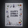 holiday Halloween wildflower seed paper card for mental health